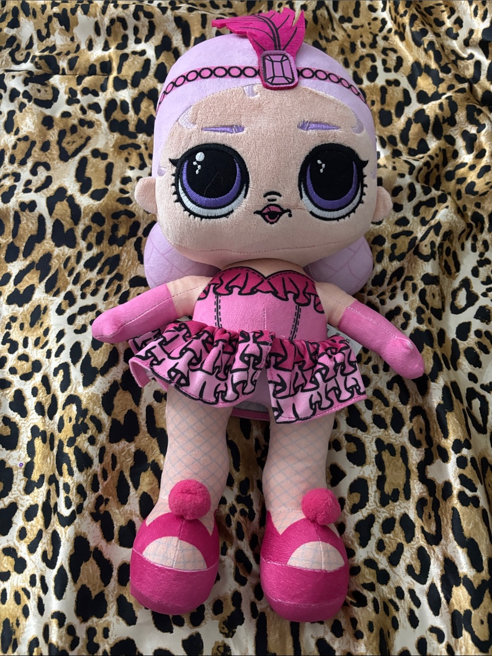 L.O.L. Surprise! Pink Plush Ballerina Doll with Purple Eyes